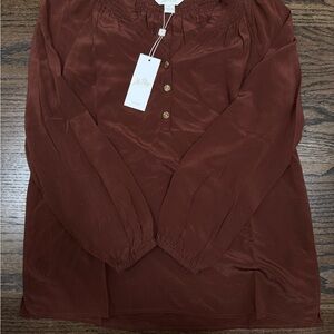 NWT Lilly Pulitzer Elsa Top in French Roast